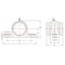 Ami Bearings SINGLE ROW BALL BEARING - 35MM ZINC WIDE SET SCREW WHITE PILLOW BLOCK OPN/CLS COV UCPPL207MZ2CEW - alternate 2